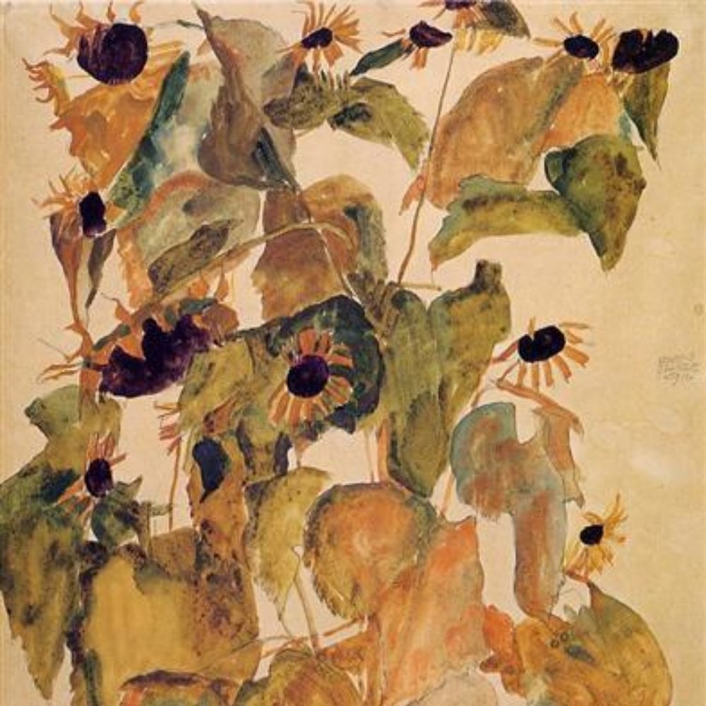 "Wilted Sunflowers" by Egon Schiele (1911)